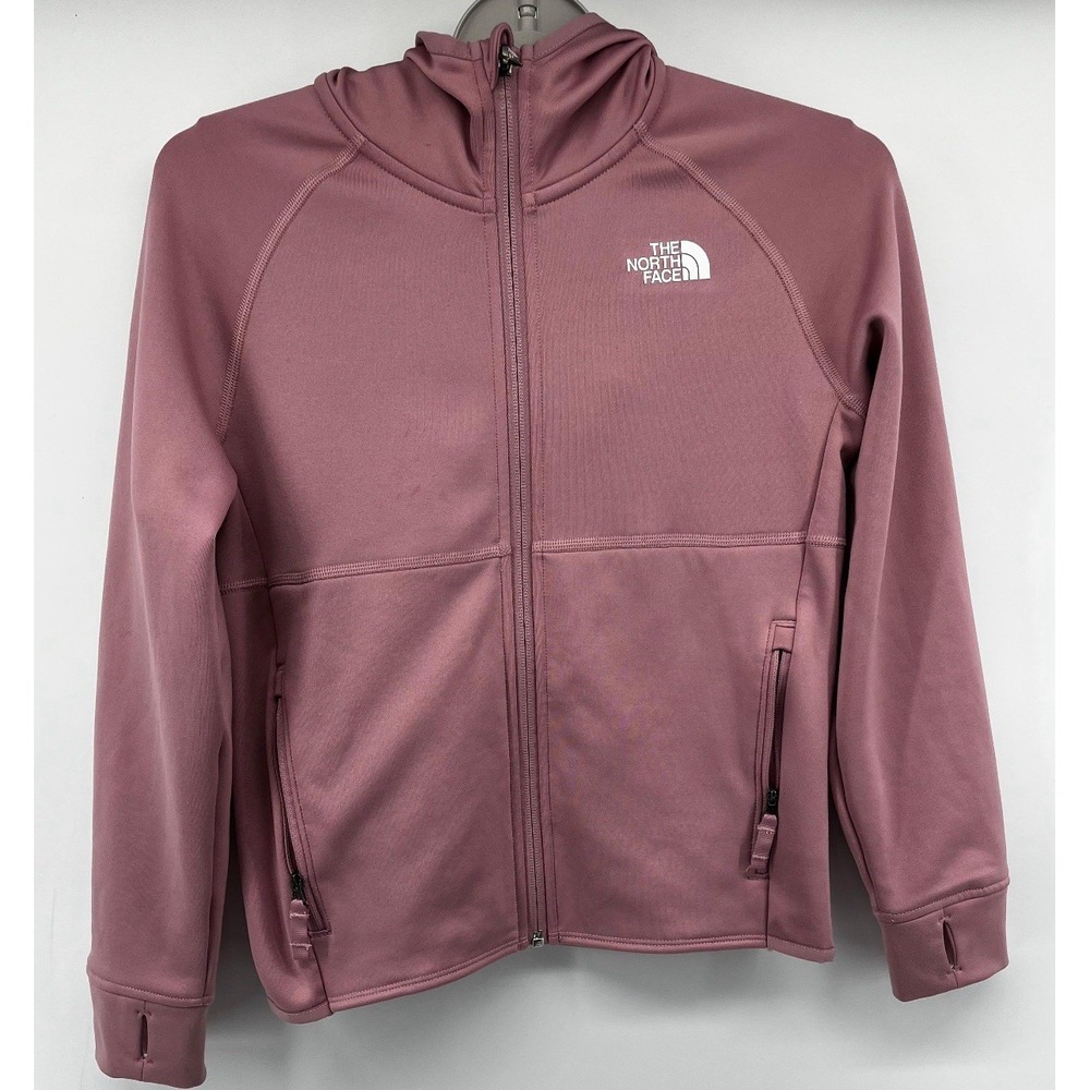 The North Face Canyonlands Full-Zip Hoodie in a mauve/pink color Teen Medium